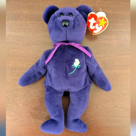 3/$30 Ty Princess Bear Beanie Baby with Bent Tag - Picture 7 of 8